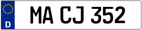 Trailer License Plate
